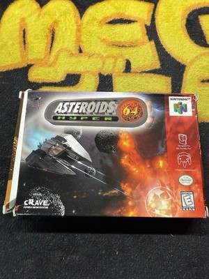 Asteroids Hyper 64 N64 Nintendo 64 COMPLETE TESTED AUTHENTIC LOOK! FAST SHIPPER 