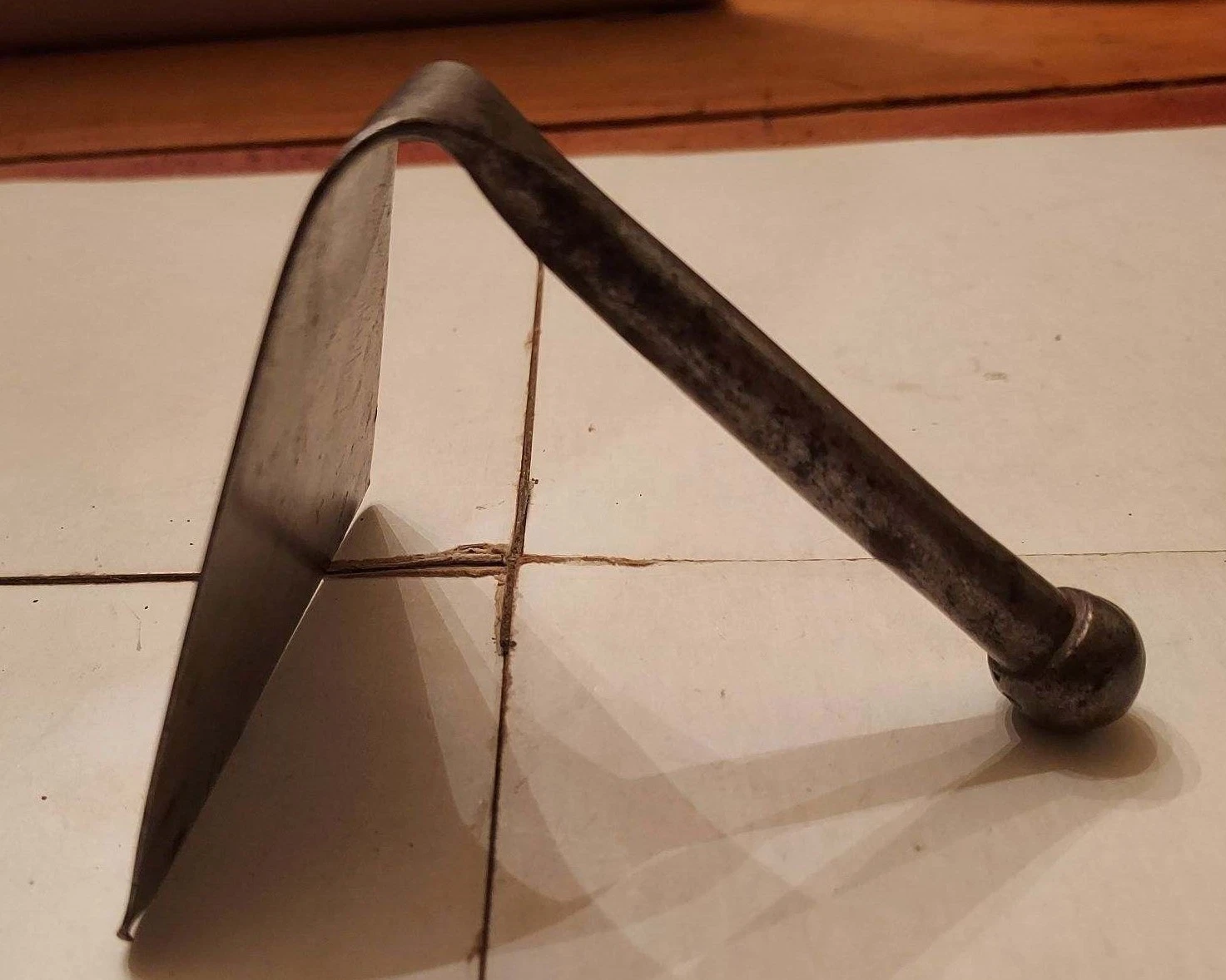 19th century unusual IRON DOUGH SCRAPER large blade ball shaped end
Opens in a new window or tab