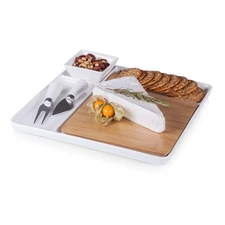 TOSCANA - a brand Peninsula Cutting Board & Serving Tray, Cheese Board, Charc...