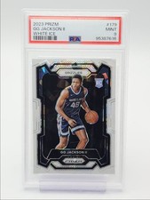 GG JACKSON II 2023-24 PANINI PRIZM ROOKIE WHITE ICE RC /35 PSA 9 Q2029