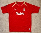 Authentic Reebok Liverpool F.C. 2005/06 Champion League Shirt No.23 Mens Size L.