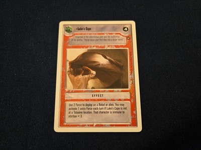 Star Wars CCG A New Hope Revised WB Luke's Cape