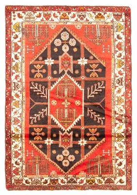 Vintage Traditional Hand-Knotted Area Rug 3'5'' x 5'1'' Oriental Wool Carpet