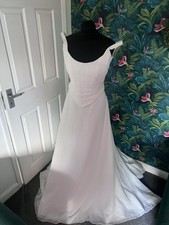 White Beaded Two Piece Wedding Dress Size 14 Bnwt Helena Marina