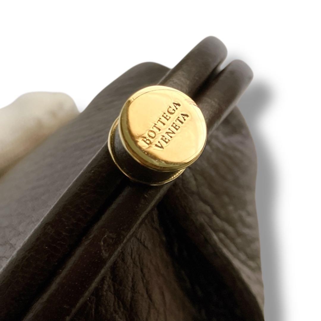 Bottega Veneta Fish Motif Flapjacket Leather Coin Case, Brown, From Japan, y9724 thumbnail 10