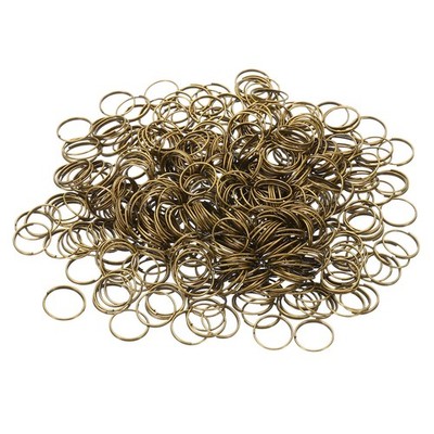 500Pack Kronleuchter Splitterring 11mm/0.4'' AD Geteilter Kreisring Clip Bronze