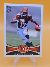 2012 Topps Mohamed Sanu Rookie Card RC Cincinnati Bengals WR #151. rookie card picture