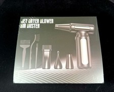 Jet Dryer Blower Air Duster Cleaning Kit Multi Nozzles Brushes USB-C