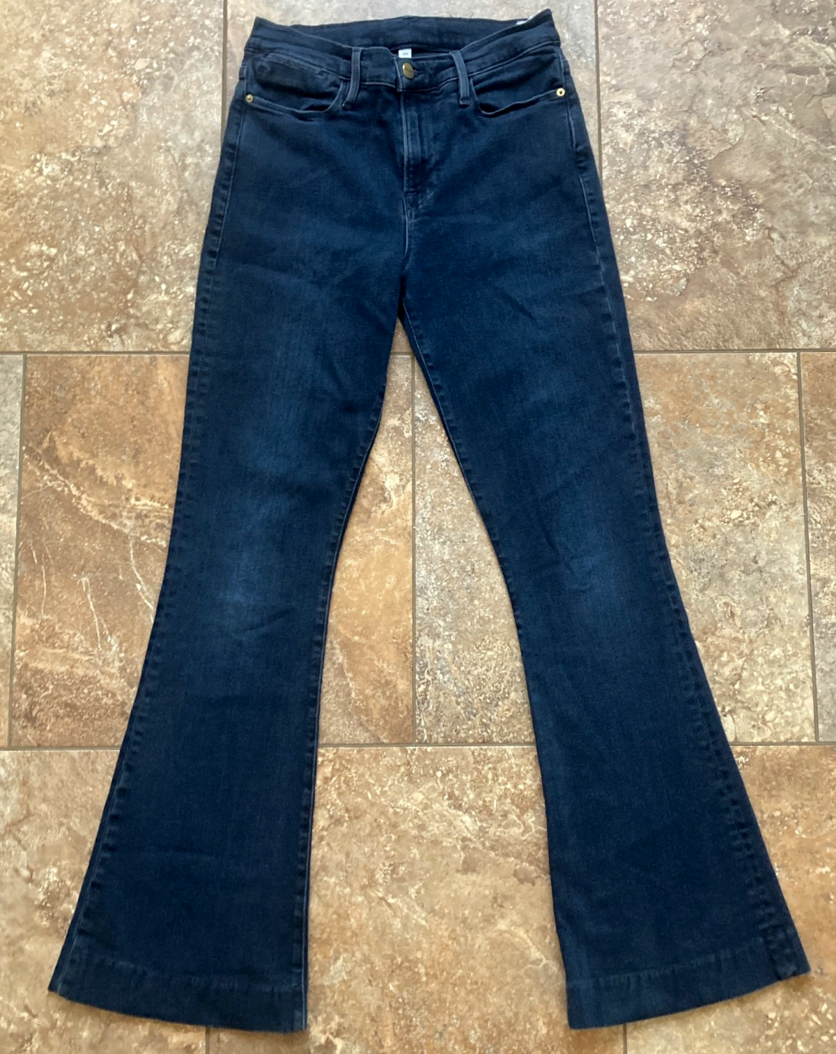 Frame Womens Jeans size 29 Flare Leg Navy Dark Blue Wayfarer