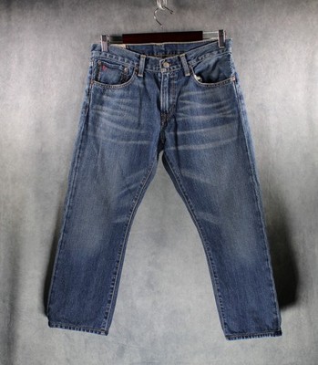 Polo Ralph Lauren Mens Warwick Slim Fit Denim Jeans Blue Size 31x30 Vintage Vibe
