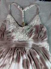 American Rag Women's Juniors  Maxi Dress  Tie-dyed Size S Brown & White