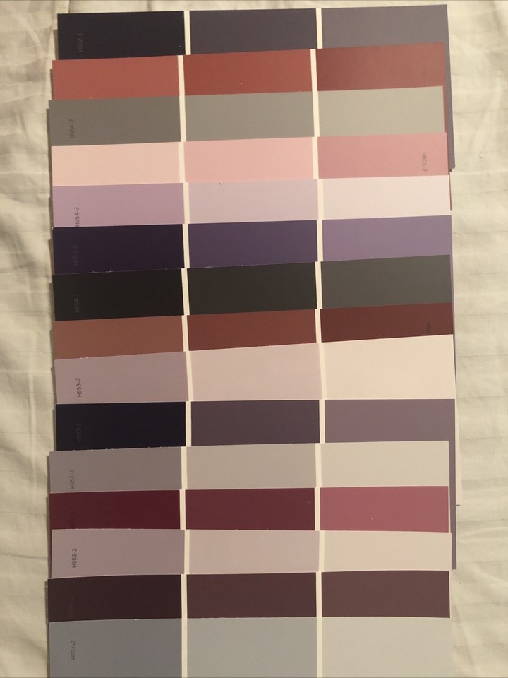 45 Colors - Raspberry, grape, lilac , gray 15 tones, 3 shades each ...
