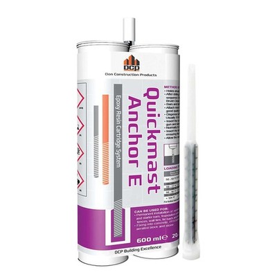 DCP Quickmast Anchor E Concrete Anchoring Epoxy  TwoPart, Dual Cartridge, Fas...