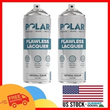 Flawless Clear Gloss Lacquer Spray - 2 Pack, 13.5 Fl Oz - UV & Scratch Resistant