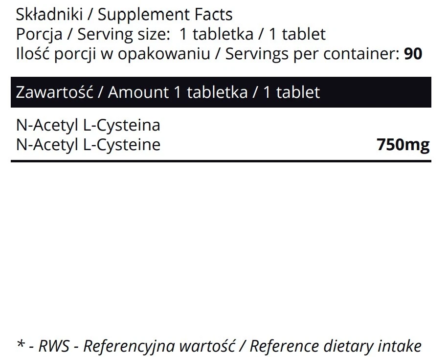 N-Acetyl L-Cysteine 750mg Tablets – Immune & Liver Support Antioxidant – Sowelo - Image 3 of 4