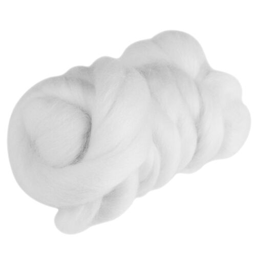 55g Colored Needle Felting Wool Roving Sewing Trimming White MV6 - Picture 1 of 22