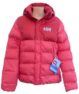 Helly Hansen Girl's Insulated Sunset Pink Vision Puffy Jacket $190, Size: 16