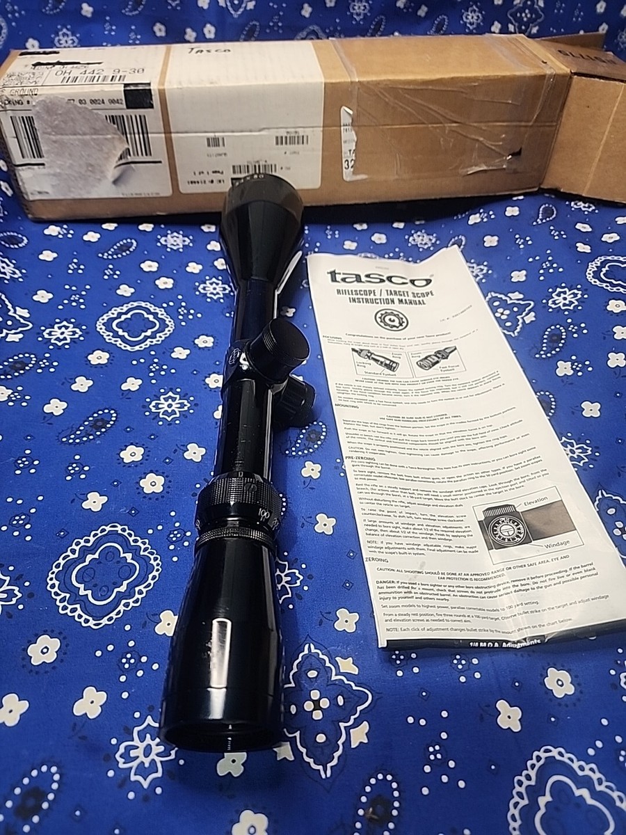 TASCO WORLD CLASS PLUS GLOSS JAPAN TURRET 24X50 RIFLE SCOPE DOT