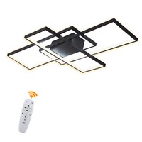 59W LED Deckenleuchte Dimmbar Deckenlampe Schlafzimmer Wohnzimmer Kronleuchter