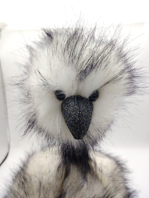 Jellycat London Large Pom Pom Dazzle Ostrich Plush 21” Gray White
