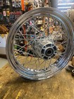OEM Rear Spoke Wheel Harley FLH Bagger 3.00x16 25mm chrome Factory Stock Nice!
