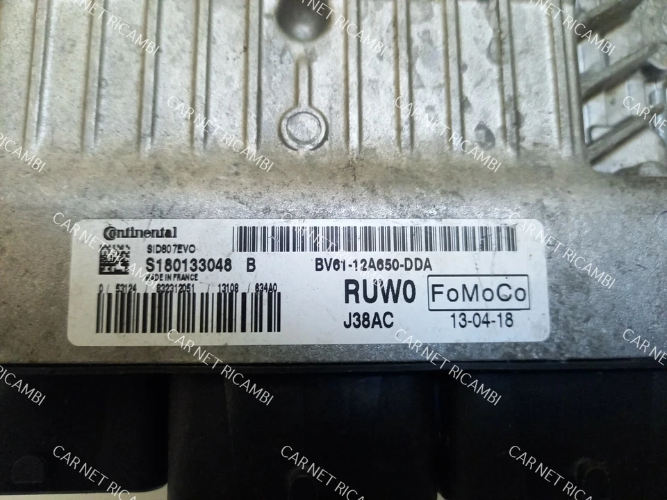 BV61-12A650-DDA CENTRALINA MOTORE FORD FOCUS III 1.6 TDCI S180133048B SID807EVO - Immagine 3 di 4