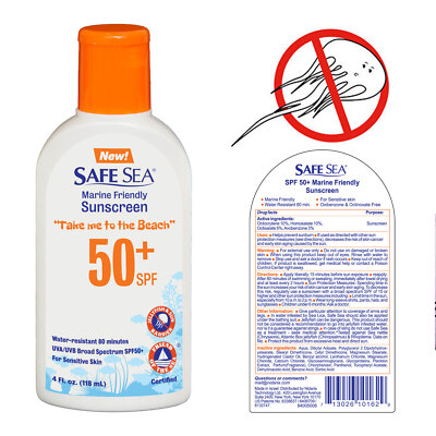 Safe Sea Sensitive Skin Jelly FIsh and Sea Lice Protection Lotion with SPF50