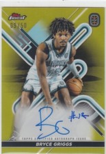 2022-23 Bryce Griggs Topps Finest OTE Rookie AUTO GOLD REFRACTOR /50 - BG