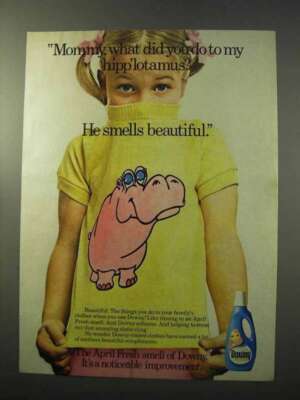 1977 Clorox Fabric Softener Ad - My Hipp'lotamus?