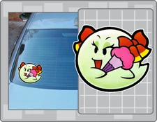 LADY BOW Vinyl Decal #1 Paper Mario Car Laptop Sticker Lady Boo