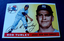 1955 Topps #38 BOB TURLEY   EX-MT or better  NEW YORK YANKEES