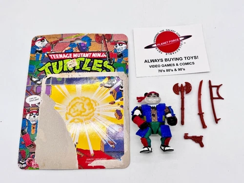 1990 Panda Khan w/ Cardback Complete Vintage TMNT Figure