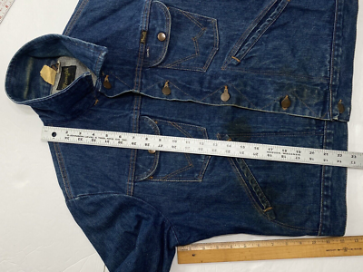 Vintage 70s Wrangler Denim Jacket Size40 124MJ OR 126MJ ?? Made in