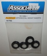 Team Associated RC10B6.1 Aluminum Differential Height Inserts 91793 NIP