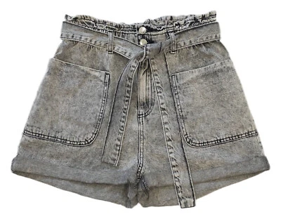 Damen Jeans Shorts Stretch Hotpants kurze Hose mit Gürtel - Gr. 40 C6 - Bild 1 von 2
