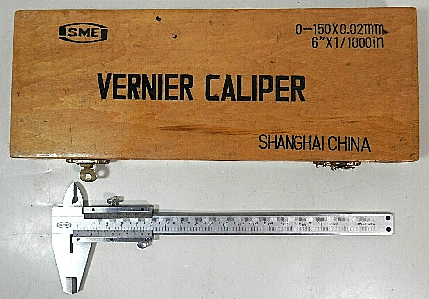 SME Vernier Caliper 0150 X0.02mm 6"X1/1000 Inches eBay