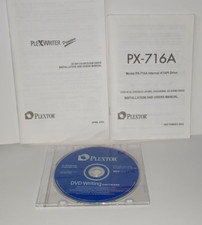 Plextor DVD Schreibsoftware und Installations- und Benutzerhandbücher