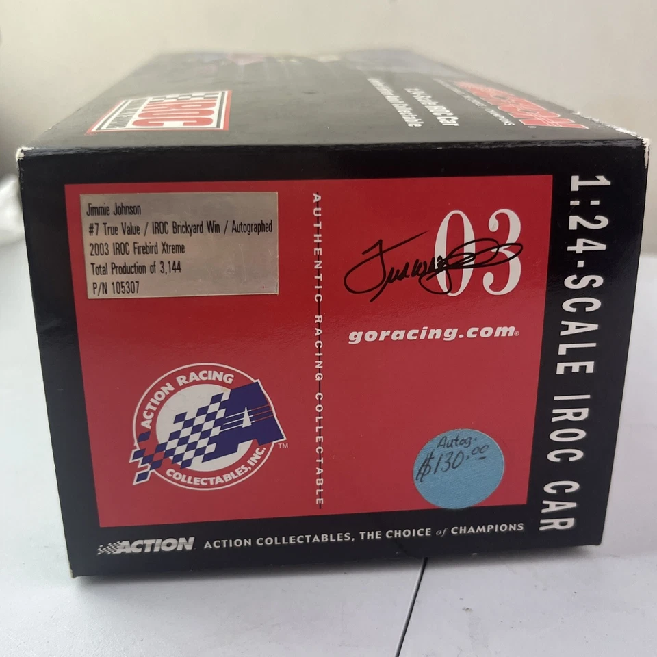 2003 吉米·约翰逊 #7 亲笔签名 IROC Brickyard 赢得庞蒂亚克 FIREBIRD XTREME — 第 4/4 张图片