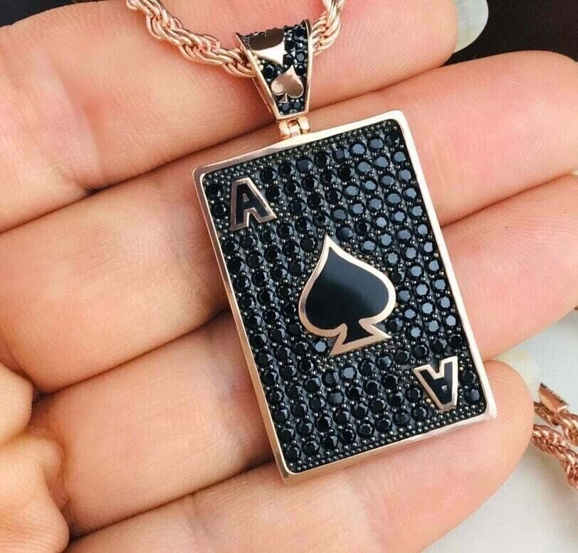 Diamond spade shop pendant