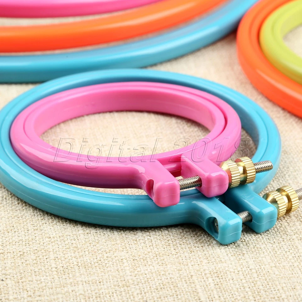 Plastic 3-10 Inch Sewing Machine Hoop Ring Cross Stitch Tool Embroidery Craft - Image 4 of 4