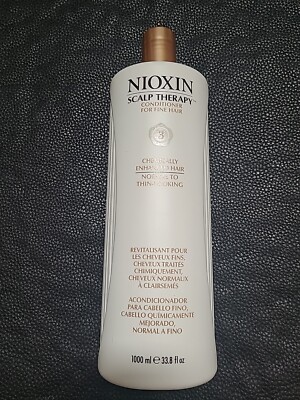 NIOXIN System 3 Scalp Therapy Conditioner 33.8oz Chemically Enhanced Fine Hair