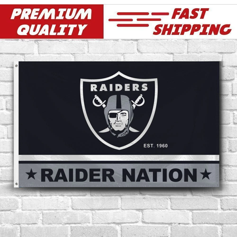 For Raider Nation 3x5 ft Flag Las Vegas Oakland Raiders NFL Football Banner  | eBay