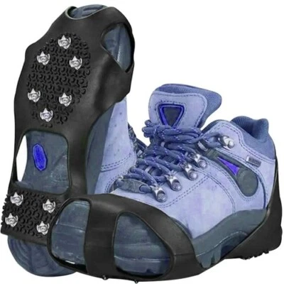 TRIZAND Anti-Rutsch Spikes Schuhe Schuhspikes Eiskrallen Schuhkrallen Gleitschutz 36-47