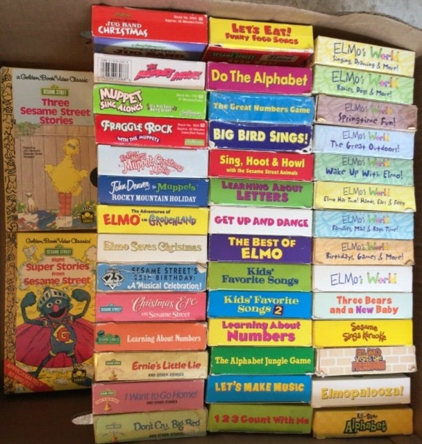 Pick 1 Sesame Street VHS Tape From This Lot Big Bird Sings Lets Eat