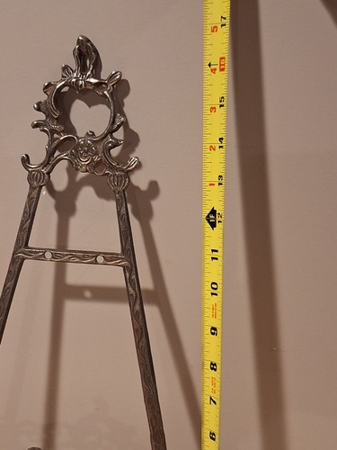 Vintage Metal Ornate Easel Wall Display 17” made in India - Picture 3 of 11