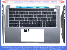 New For Dell Latitude 7440 E7440 Upper Case Palmrest Cover Backlit US Keyboard