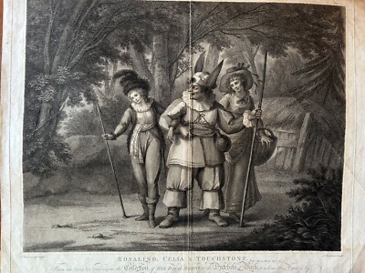 Regano Unito; Cecilia And Rosalind & Touchstone Aquaforte 1792