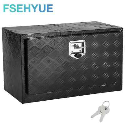 30'' Aluminum Truck Tool Box Trailer RV Tool Storage Underbody Toolbox w/ Lock