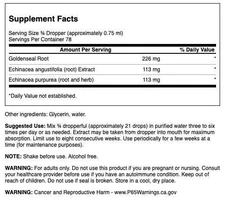 Swanson Echinacea and Goldenseal Liquid 2 fl oz Liquid