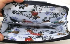 NWT $95. ~ Vera Bradley Merry Mischief Snow Day RFID Turnlock Wallet- Navy Blue.